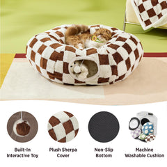 LE SURE Lesure cat tunnel bed foldable setup for versatile layouts.