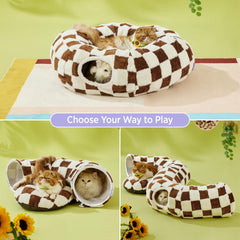 LE SURE Lesure cat tunnel bed S-shape layout offers flexible setup