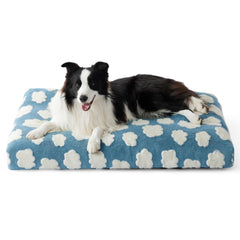 LE SURE cute dog bed in blue offers plush comfort for large dogs
