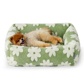 LE SURE cute dog bed in rectangle shape provides cozy support for small dogs.