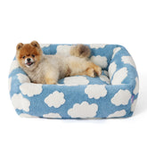 LE SURE cute dog bed in compact rectangle for small dogs, perfect for cozy naps.