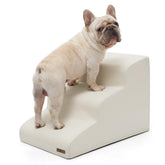 LE SURE Lesure dog stairs side view showing non-slip base for stability