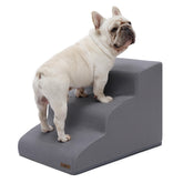 LE SURE Lesure 3-step stairs, front view for small pets.