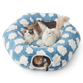 LE SURE Lesure large cat tunnel bed with open entrance for cozy indoor exploration
