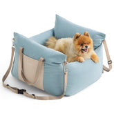 LE SURE Lesure small dog car seat front view booster for secure travel