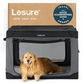 LE SURE 42-inch soft collapsible crate for travel and storage