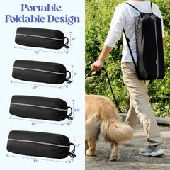 LE SURE 36-inch soft crate with mesh walls improving ventilation during outings.