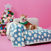 LE SURE waterproof dog blanket on a couch, protects furniture from accidents