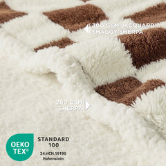 LE SURE jacquard shag side adds plush texture