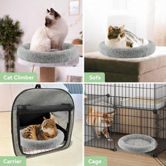 LESYPET bed with 15.75-inch inner diameter provides comfortable inner space for small pets.