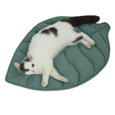 Letalong leaf bed 30x20 in provides warm, cozy rest for cats.