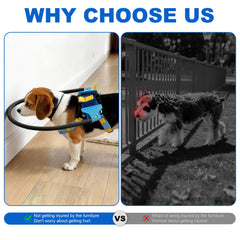 LetPetRun adjustable vest harness with dual-buckle keeps secure support.