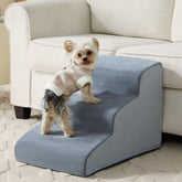 LEXTRO dog stairs with 3 steps and foam support for small dogs.