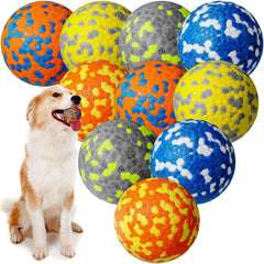 Leyndo 2.5-inch bouncy dog ball for aggressive chewers, colorful and durable.