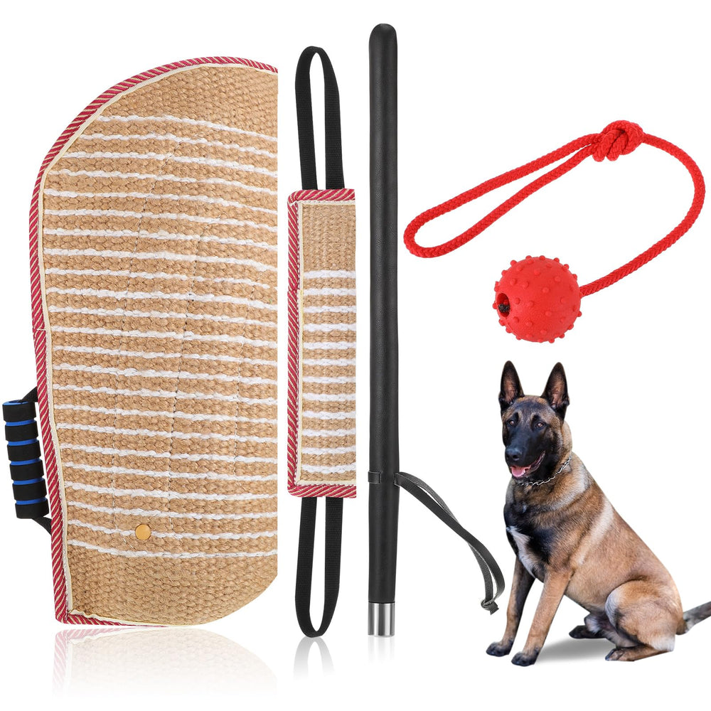 Leyndo dog training sleeve with dual handles for secure grip