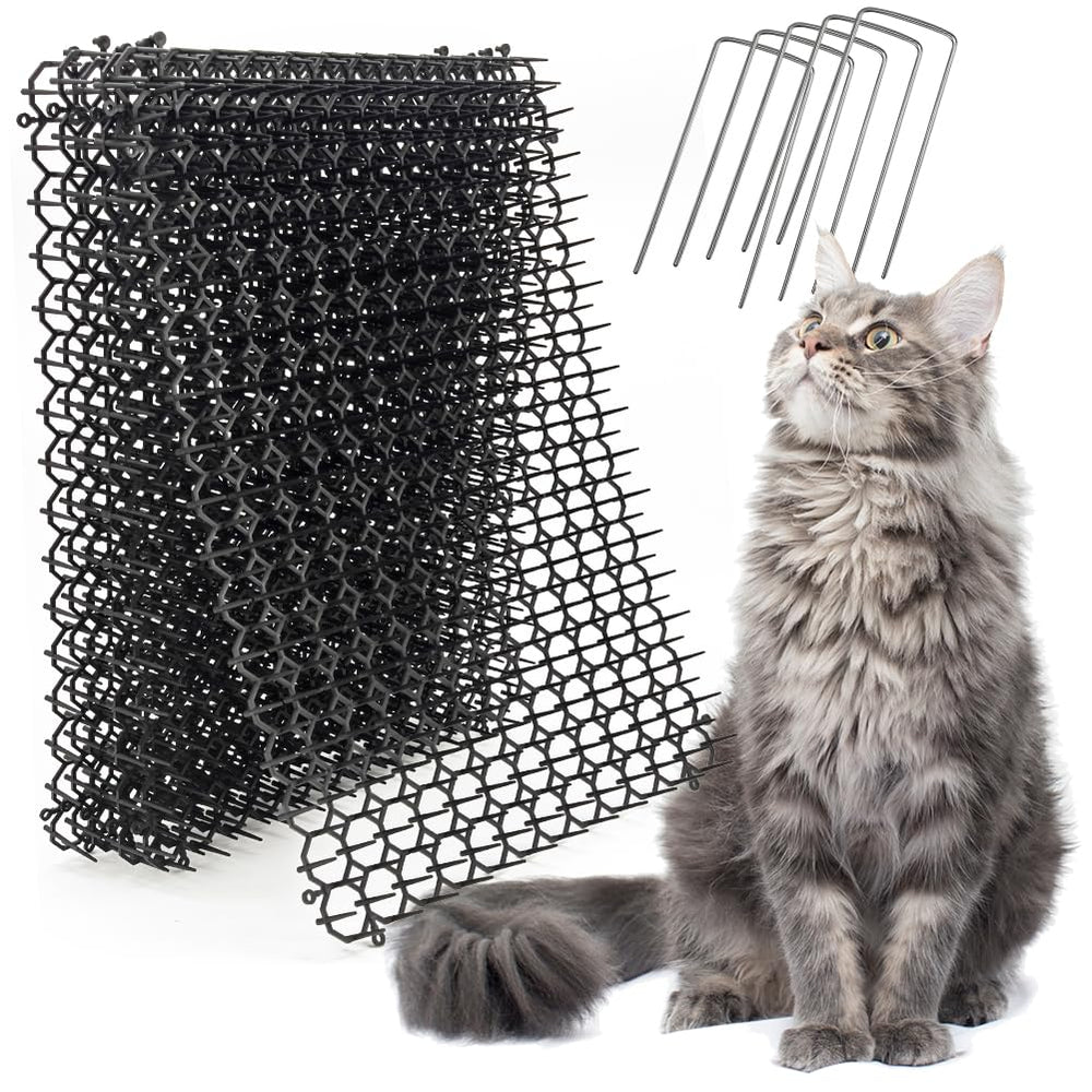 Ley's cat deterrent mat 16x13in helps protect furniture and surfaces from cats.