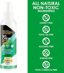 LFJUNW Bitter Apple Spray shows colorless liquid for discreet deterrence.