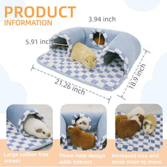 Lfokd extra-long tunnel supports group play for small pets.