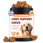 LHQR glucosamine for dogs bottle front shows quality ingredients for joint support.
