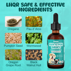 LHQR Drops pour spout demonstrates easy daily dosing.