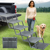 LIALEX dog ramp folded compact for easy storage and transport.