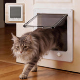 LIBBEPET cat door front view showing entry for curious cats