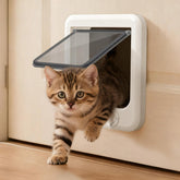 LIBBEPET cat door interior with outdoor access and sturdy frame.