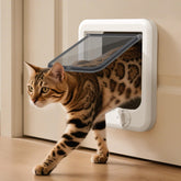 LIBBEPET cat door inside-outside view highlights easy access for cats.