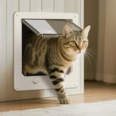 LIBBEPET thin cat door frame for narrow openings improving pet access