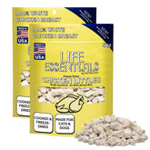 Life Essentials by Cat-Man-Doo Chicken Littles 2-pack front view, convenient training treat.