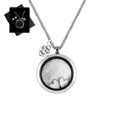 Lifelisa Cat Fur Keepsake Necklace on display preserves pet memories close to the heart.