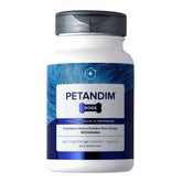 LifeVantage Petandim dog vitamins bottle shown, 30-chew box for daily antioxidant care