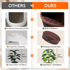 Lifewit low-entry litter box entrance supports kittens