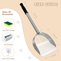 LIHOOOOM polished stainless steel with non-stick finish for quick rinsing