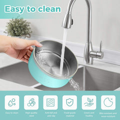 LIHOOOOM dog bowl non-slip base keeps mealtime steady
