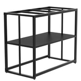 Likeem fish tank stand front view showing sturdy steel frame and 40-gallon capacity