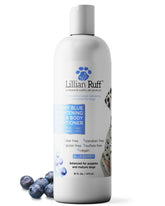 Lillian Ruff PRO Berry Blue bottle front highlighting whitening and conditioning.