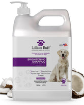 Lillian Ruff PRO formula bottle shows brightening action and pet-friendly formulation