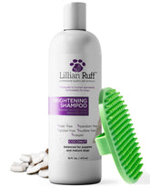 Lillian Ruff PRO Formula bottle showing coconut brighten for all coat colors.