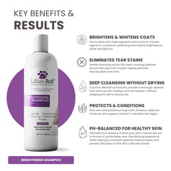 Lillian Ruff PRO Formula shampoo lather concentrates for efficient cleansing and brightening.