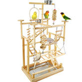 LIMIO Bird Playground with natural wood perches for safe, varied play