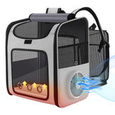 LINCAE smart cat backpack with cooling fan for on-the-go comfort