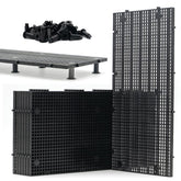 LINLAN 8-piece aquarium grid with brackets for versatile filtration layouts.