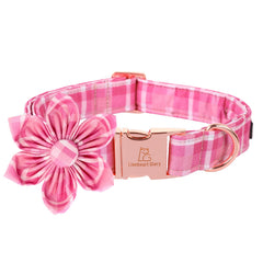 Lionheart Glory pink flower dog collar with stylish floral design for daily wear