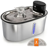 LIPPUP wireless cat water fountain 108oz top view for less frequent refills.