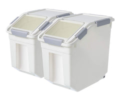 LISM dog food storage container front view with airtight seal for freshness
