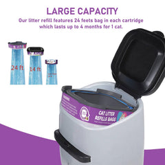 Lisyee 24 ft bags per cartridge providing a long-lasting supply