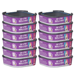 Lisyee cat litter refill cartridges standard compatibility for cleaner waste containment