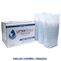 Litter Pearls odor-control with ODORBOND shown β keeps ammonia odors at bay for longer.