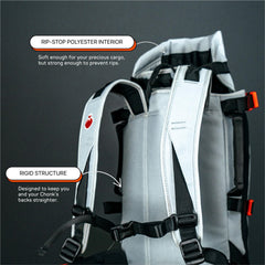 Tubular grab handles on four sides simplify loading and unloading.